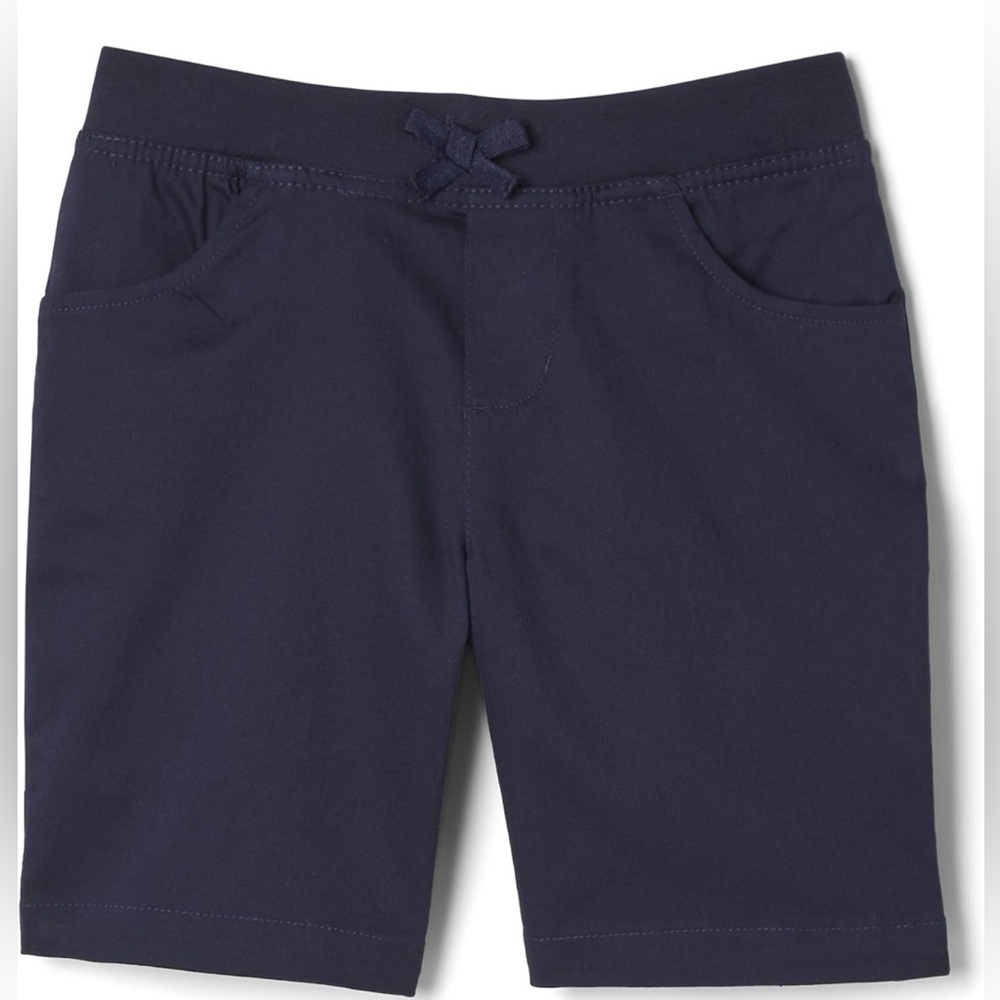 Girls navy shorts Set of 3 French Toast Girls Pull On Stretch w/Knit Waistband